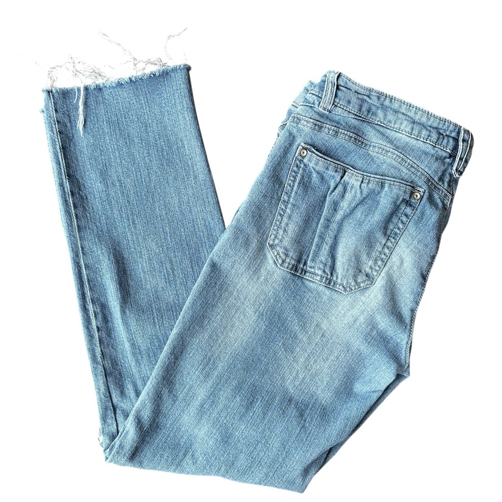 Democracy Artisan Crafted Patchwork Distressed Je… - image 7